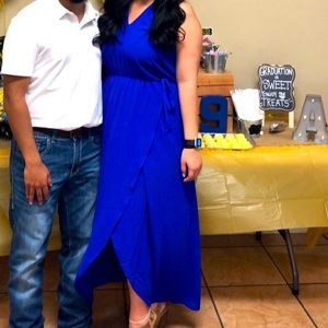 High low royal blue dress worn once, beautiful bright color